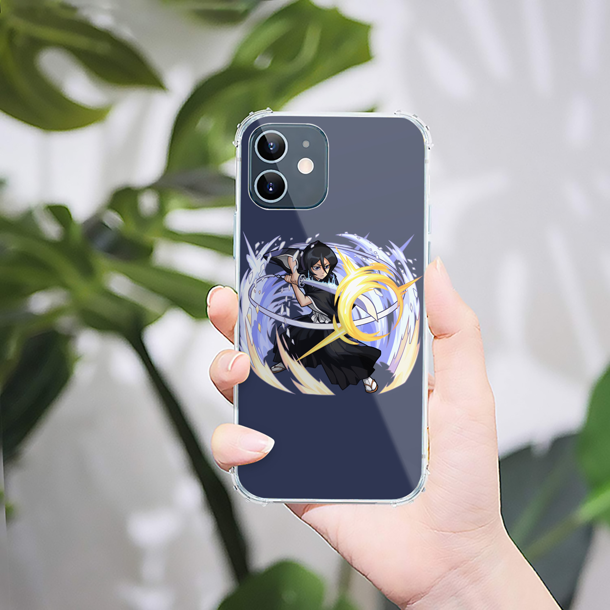 （画像用） ブリーチ 朽木ルキア BLEACH Kuchiki Rukia 【iPhone 12シリーズ対応】透明スマホケース（クリアソフトケース）